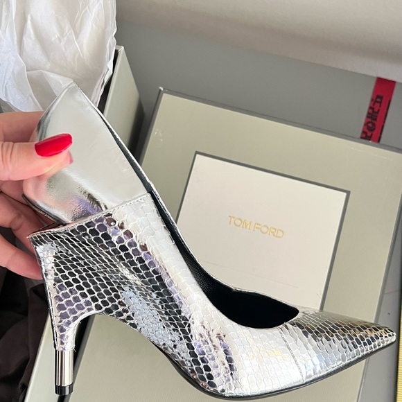 Tom Ford Heels Snake Silver EU 38.5, 39 - Picture 8 of 9